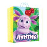 Пакет подарочный МАТОВЫЙ Лунтик xl, 33,5*45*15см ЧУДО ПРАЗДНИК