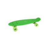 Скейтборд пластик 56 см, колеса PU со светом, крепления алюмин., зелёный