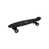 Скейтборд пласт. 55x15 см, PVC колеса без  света  с  пластмассовым  креплениям, чёрный