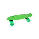 Скейтборд пласт. 41x12 см , с  большими PVC колесом без  света, зелёный