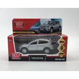 Машина металл TOYOTA RAV4 12 см, двери, багажн, инерц. серебристый , кор. Технопарк