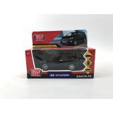 Машина металл HYUNDAI 12 см, двери, багаж, инерц, черный, кор. Технопарк