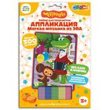 Аппликация мягкая мозаика из эва Чебурашка МУЛЬТИ АРТ 