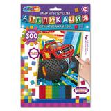Аппликация мягкая мозаика из эва машинка МУЛЬТИ АРТ 