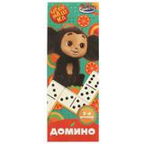 Настольная игра Чебурашка домино, кор.5*12*2см ИГРАЕМ ВМЕСТЕ 