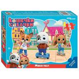 Пазлы макси 15 Кошечки и собачки + раскраска