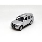 Машинка металлическая MSZ серия 1:43 Mitsubishi Pajero 4WD Turbo, цвет серебряный, инерционный механизм, двери открываются