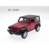 Машинка металлическая MSZ серия 1:43 Jeep Wrangler, цвет красный, инерционный механизм, двери открываются