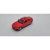 Машинка металлическая MSZ серия 1:43 BMW I4 M50, цвет красный, инерционный механизм, двери открываются