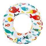 Круг надувной INTEX Lively Print Swim Rings Рыбки 3-6лет 51 см