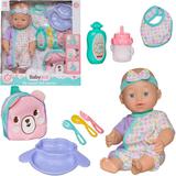 Игровой набор Junfa My Sweet Love playset Пупс 35 см c сумочкой "Собачка" и игровыми предметами