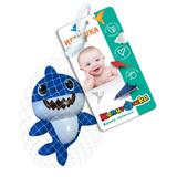 Игрушка для ванны акула синяя 11 см, в сетке, КАПИТОШКА