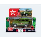 Машина металл УАЗ ХАНТЕР АРМИЯ РОССИИ длина 10,5 см, инерция, зеленый, кор. Технопарк