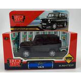 Машина металл УАЗ ХАНТЕР длина 10,5 см, инерция, черный, кор. Технопарк