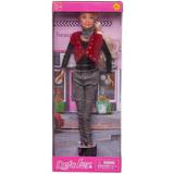 Кукла Defa Lucy "Блестящая коллекция" в красном жилете, черной кофте, серебристых брюках, 29 см
