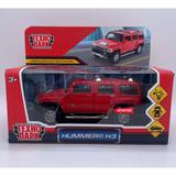Машина металл свет-звук HUMMER h3, 14,4 см, двери, багажник, инерция Технопарк