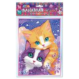 Алмазная мозаика 17*23 котики МУЛЬТИ АРТ