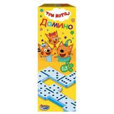 Настольная игра Три Кота домино, кор.5*13*2с ИГРАЕМ ВМЕСТЕ 