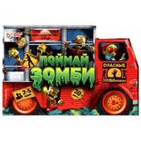 Поймай зомби. Карточная игра в фигурной коробке. 225х150х45 мм. Умные игры 