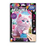 Кристальная мозаика 17*23 см котик МУЛЬТИ АРТ