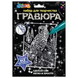 Гравюра серебро 18*24 см попугай попугай МУЛЬТИ АРТ