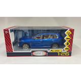 Машина металл свет-звук BMW x7, 20см, двери, инерц, синий, кор Технопарк 