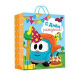 Пакет подарочный глянцевый Грузовичок Лева ml, 22*31*10 см ЧУДО ПРАЗДНИК