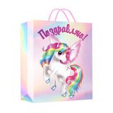 Пакет подарочный голография l, 26*32*14 см ЧУДО ПРАЗДНИК