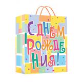 Пакет подарочный двусторонний xl, 33,5*45*15 см ЧУДО ПРАЗДНИК