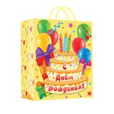 Пакет подарочный с аппликацией m, 18*23*10 см ЧУДО ПРАЗДНИК