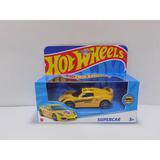 Машина металл Хот Вилс СПОРТКАР 9,5 см, желтый, инерц., кор. Технопарк