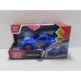 Машина пластик свет-звук СПОРТКАР 15 см, инерция, синий, кор. Технопарк