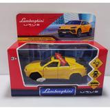 Машина металл свет-звук lamborghini urus 12см,св/зв, двер.инерц.,кор. Технопарк