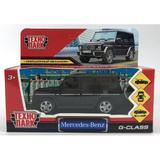 Машина металл MERCEDES-BENZ G-CLASS МАТОВЫЙ 12 см, двер, багаж, черный, кор. Технопарк