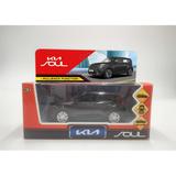 Машина металл KIA soul длина 12 см, двери, багаж., инерц, черный, кор. Технопарк