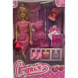 Кукла 29см София, руки и ноги сгиб., платье, акс., кор. КАРАПУЗ