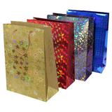 Пакет подарочный голография m, МИКС 4 цветов ЧУДО ПРАЗДНИК