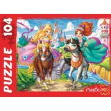 Пазлы 104 Принцессы на единорогах