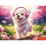 Пазлы 500 Щенок на прогулке