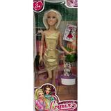 Кукла 29см София, руки и ноги сгиб., кор. КАРАПУЗ