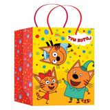 Пакет подарочный МАТОВЫЙ ТРИ КОТА пакет подарочный m три кота ЧУДО ПРАЗДНИК