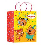 Пакет подарочный МАТОВЫЙ ТРИ КОТА пакет подарочный три кота ЧУДО ПРАЗДНИК