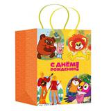 Пакет подарочный СОЮЗМУЛЬТФИЛЬМ МАТОВЫЙ, мl, мультики МИКС ЧУДО ПРАЗДНИК