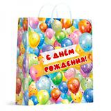 Пакет подарочный МАТОВЫЙ пакет l, матовый шары ЧУДО ПРАЗДНИК