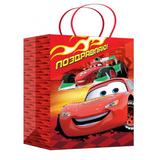 Пакет подарочный МАТОВЫЙ, xl, машинки поздравляю ЧУДО ПРАЗДНИК