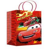 Пакет подарочный глянцевый мl тачки (поздравляю!) ЧУДО ПРАЗДНИК