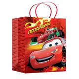 Пакет подарочный глянцевый xl тачки (поздравляю!) ЧУДО ПРАЗДНИК