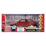 LADA ваз 2108 свет-звук 16,7 cm, дв, кап, баг, ин, бордовый Технопарк 