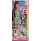 Игровой набор Defa Lucy "На прогулке", кукла, 3 предм., коробка