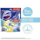 Domestos Pwr5 Свежесть Лайма+Свежесть Океана (2X50+3X50)Г